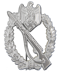 Infantry Assault Badge, Silver 1 Infantry Assault Badge, Silver