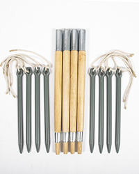 Zeltbahn Pole & Stake Set 1 Zeltbahn Pole & Stake Set