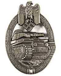 Panzer Assault Badge, Bronze 1 Panzer Assault Badge, Bronze