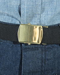 Trouser Belt w/ buckle, Black 1 Trouser Belt w/ buckle, Black