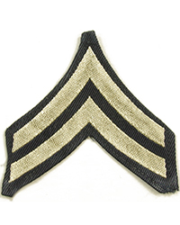 Original Corporal Chevrons, Rayon, (Pair)