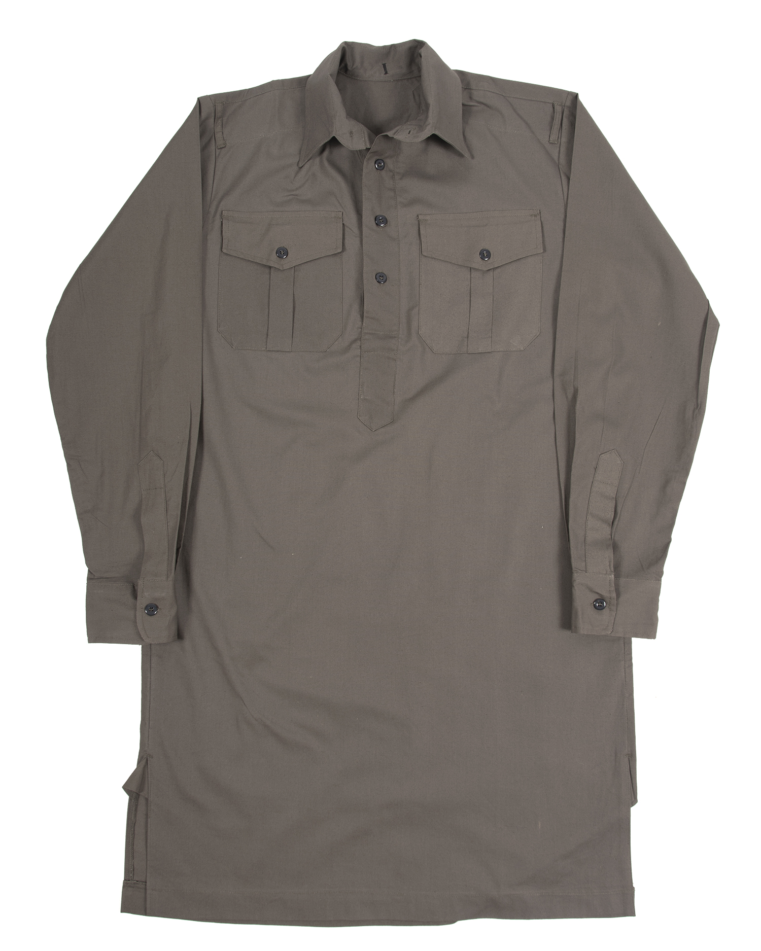 German Grey Cotton Service Shirt
